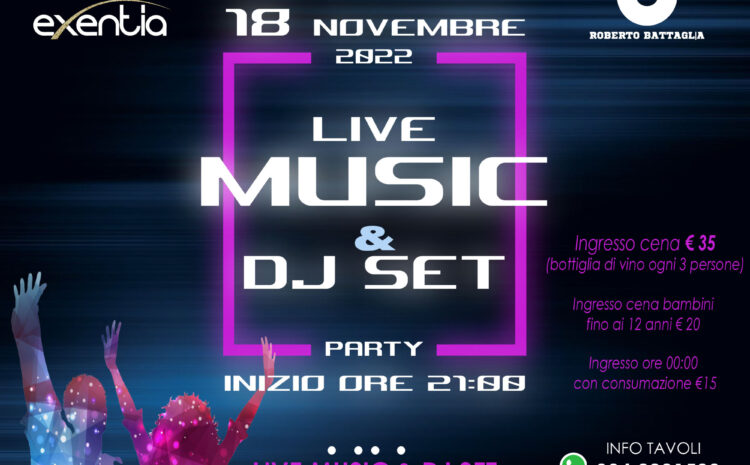 Live Music e DJ Set Party